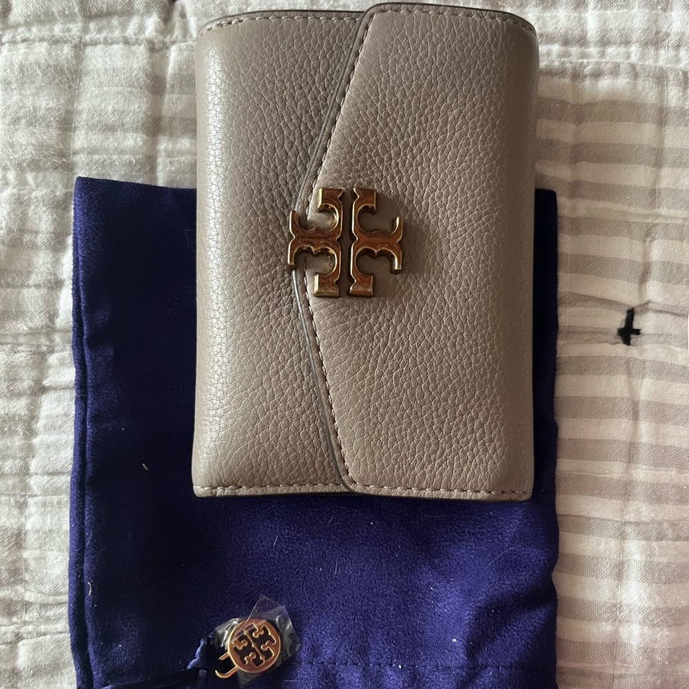 Tory Burch TriFold grey wallet